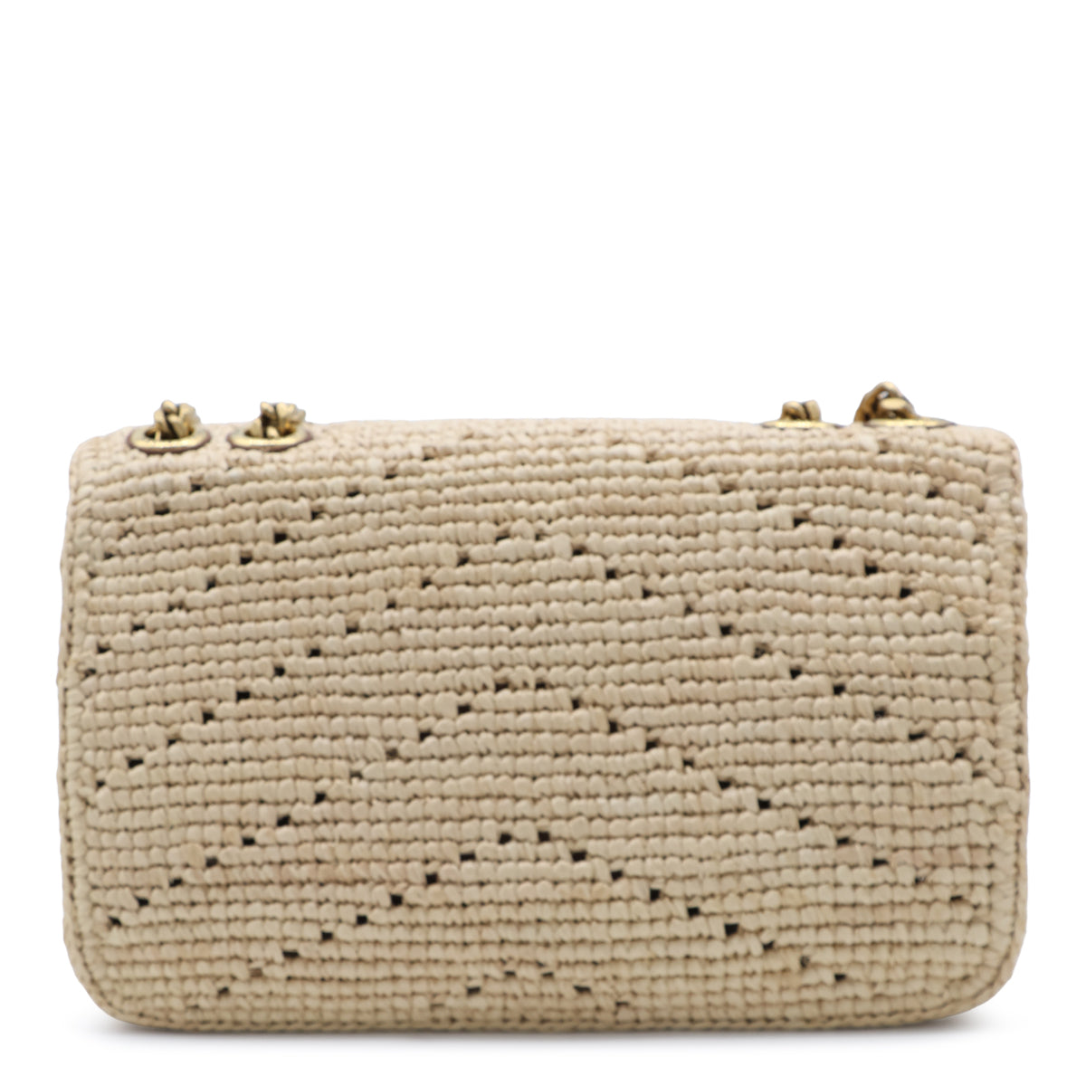 RAFFIA LOULOU SMALL SHOULDER BAG