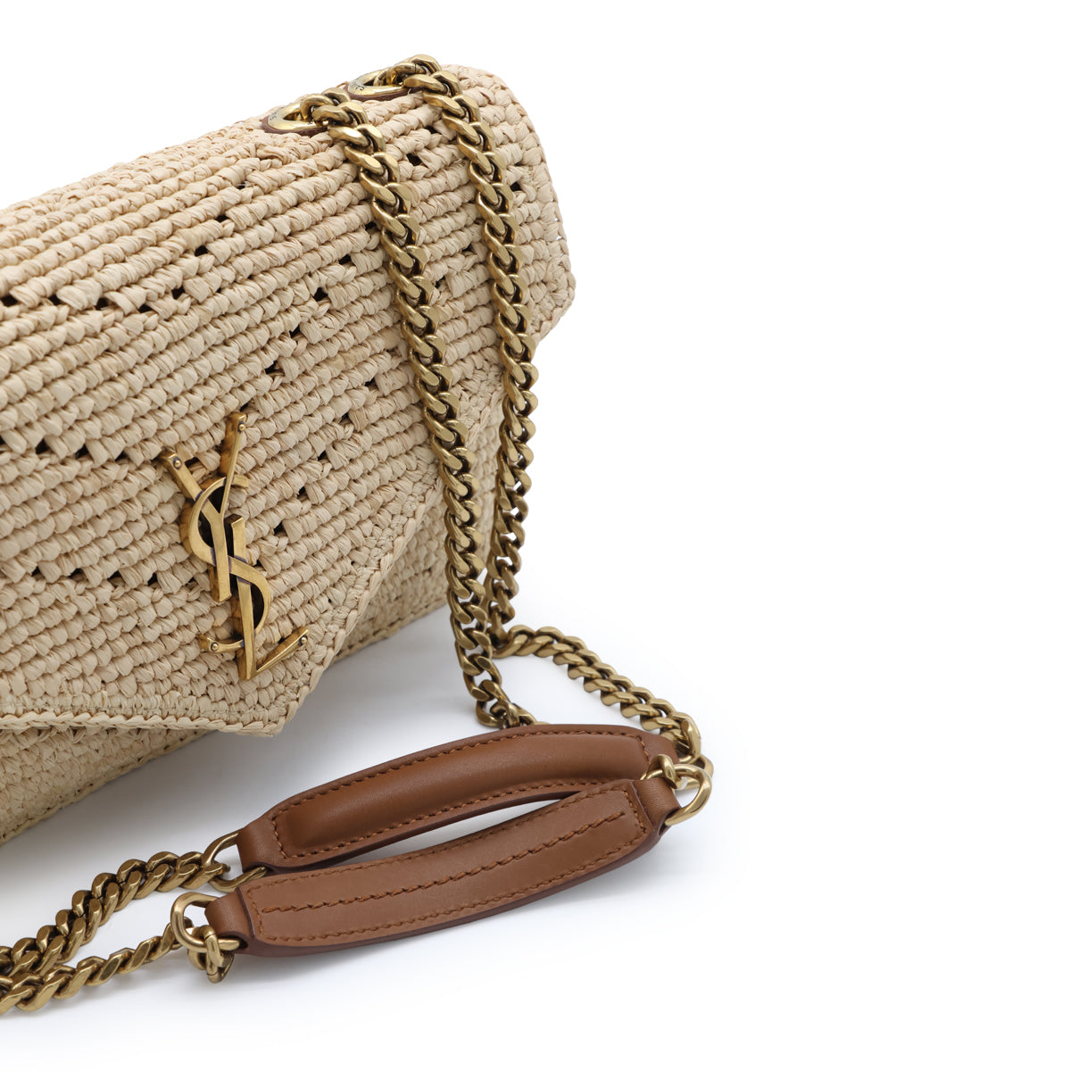 RAFFIA LOULOU SMALL SHOULDER BAG