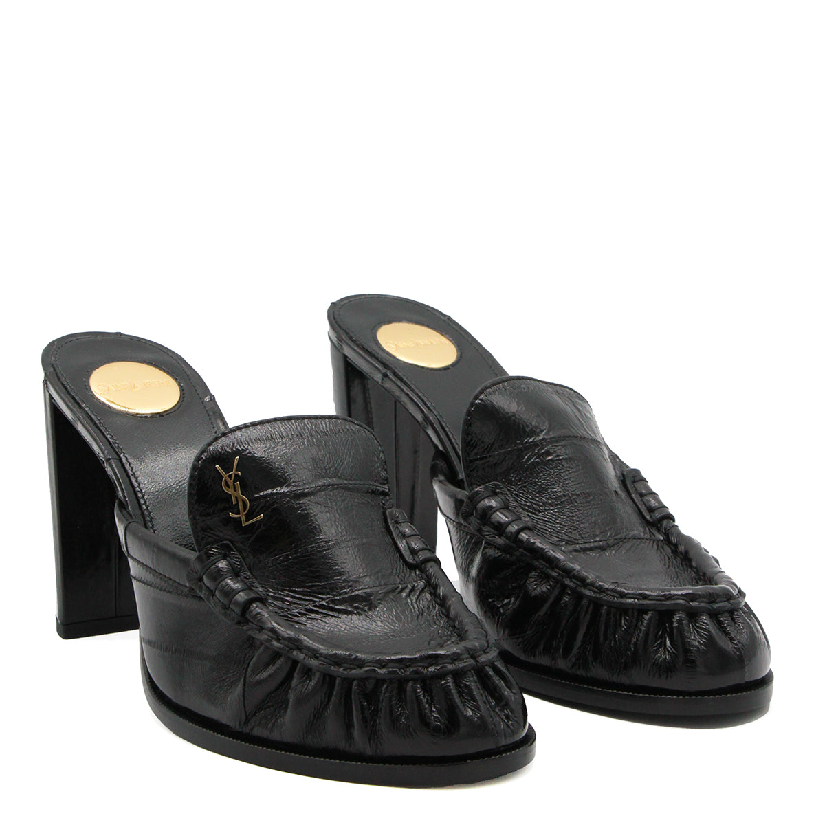 BLACK LEATHER LOAFERS