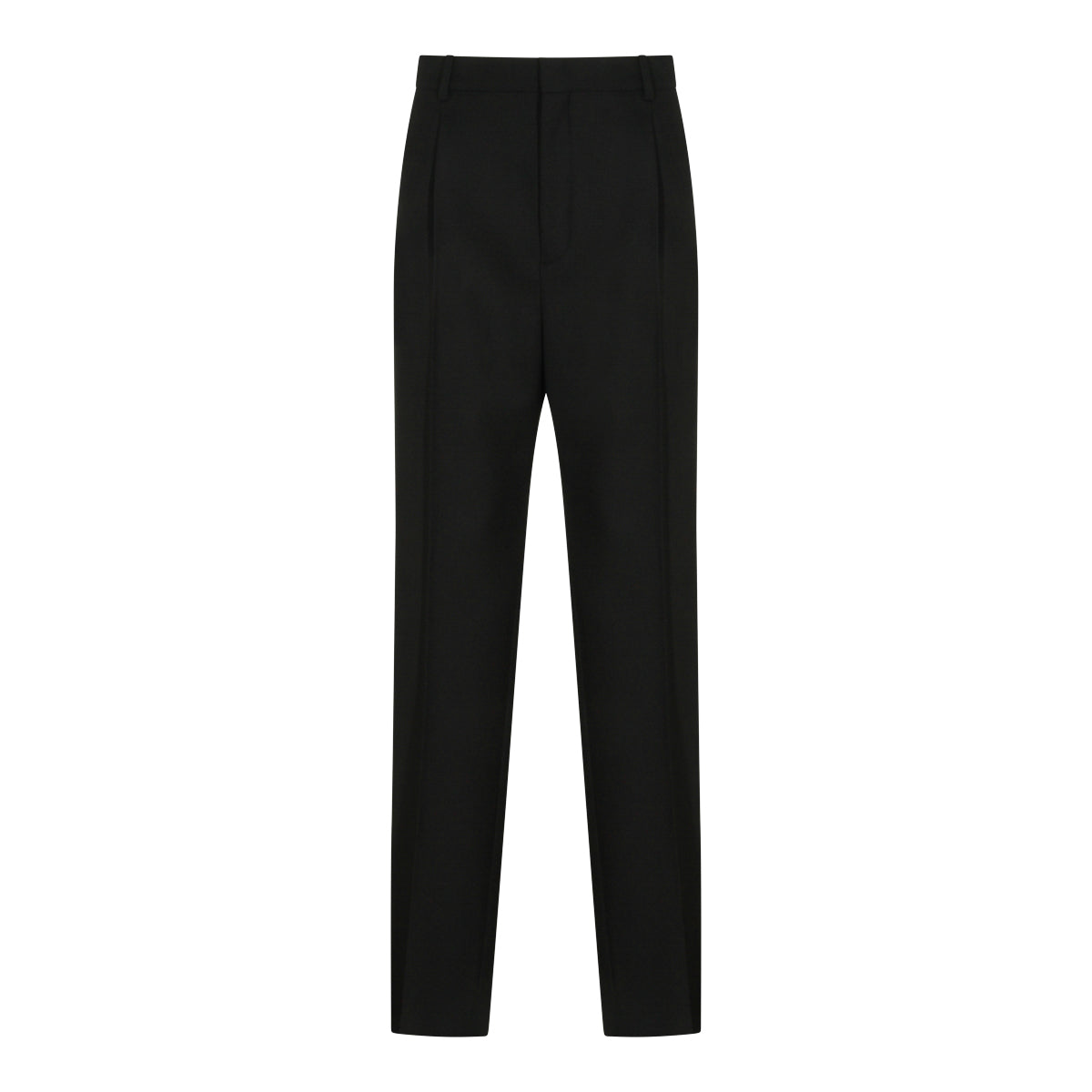 BLACK WOOL PANTS