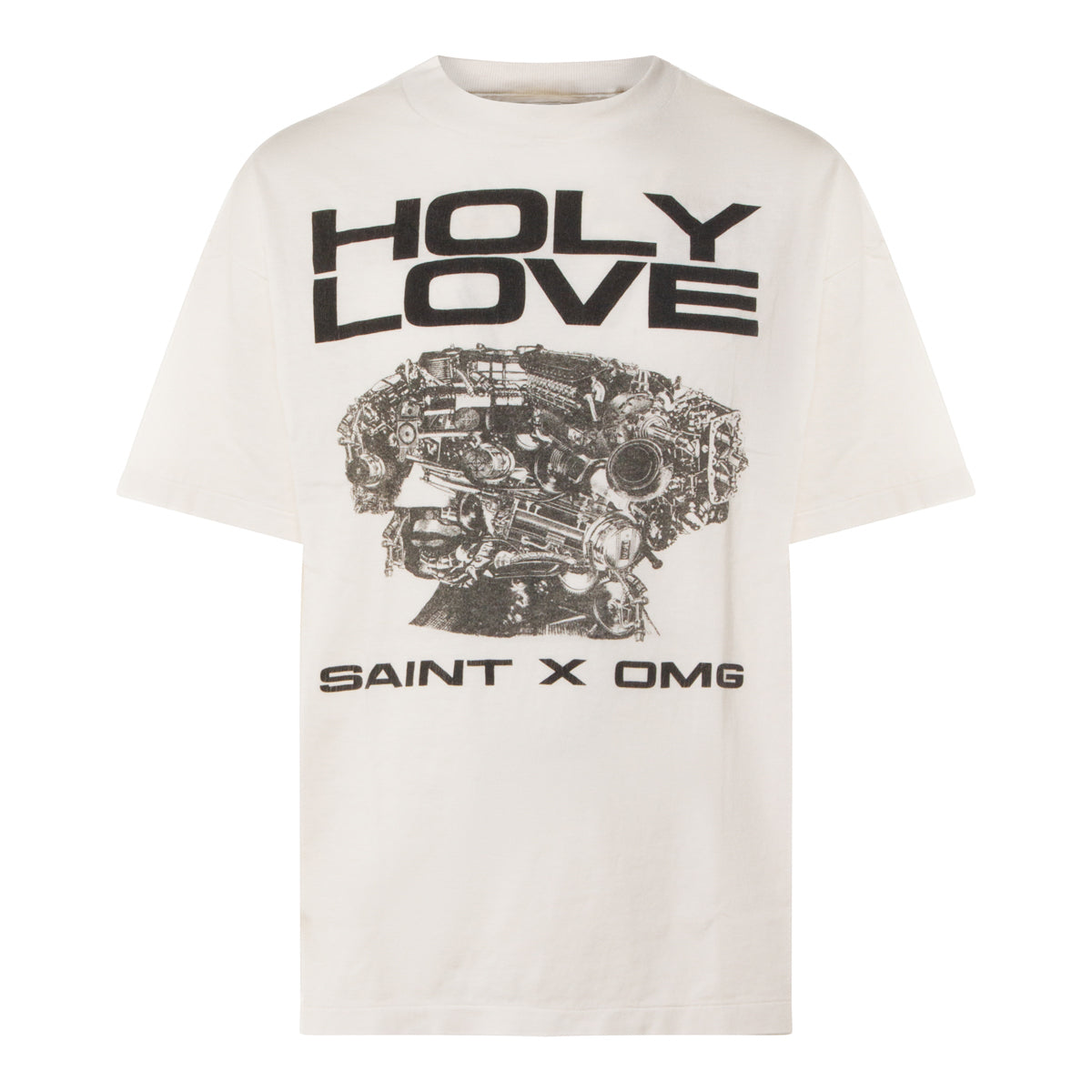 WHITE COTTON T-SHIRT