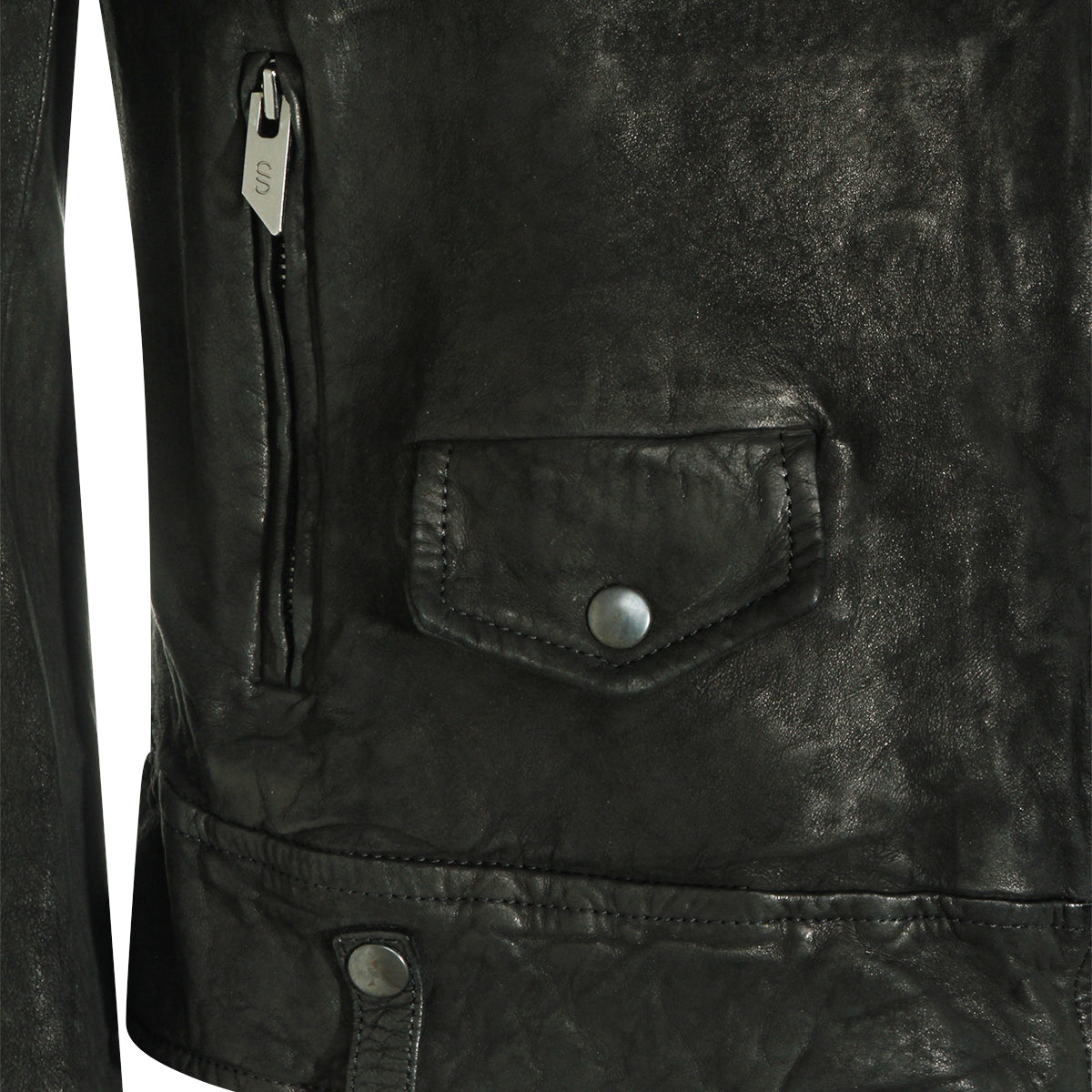 BLACK LEATHER JACKET