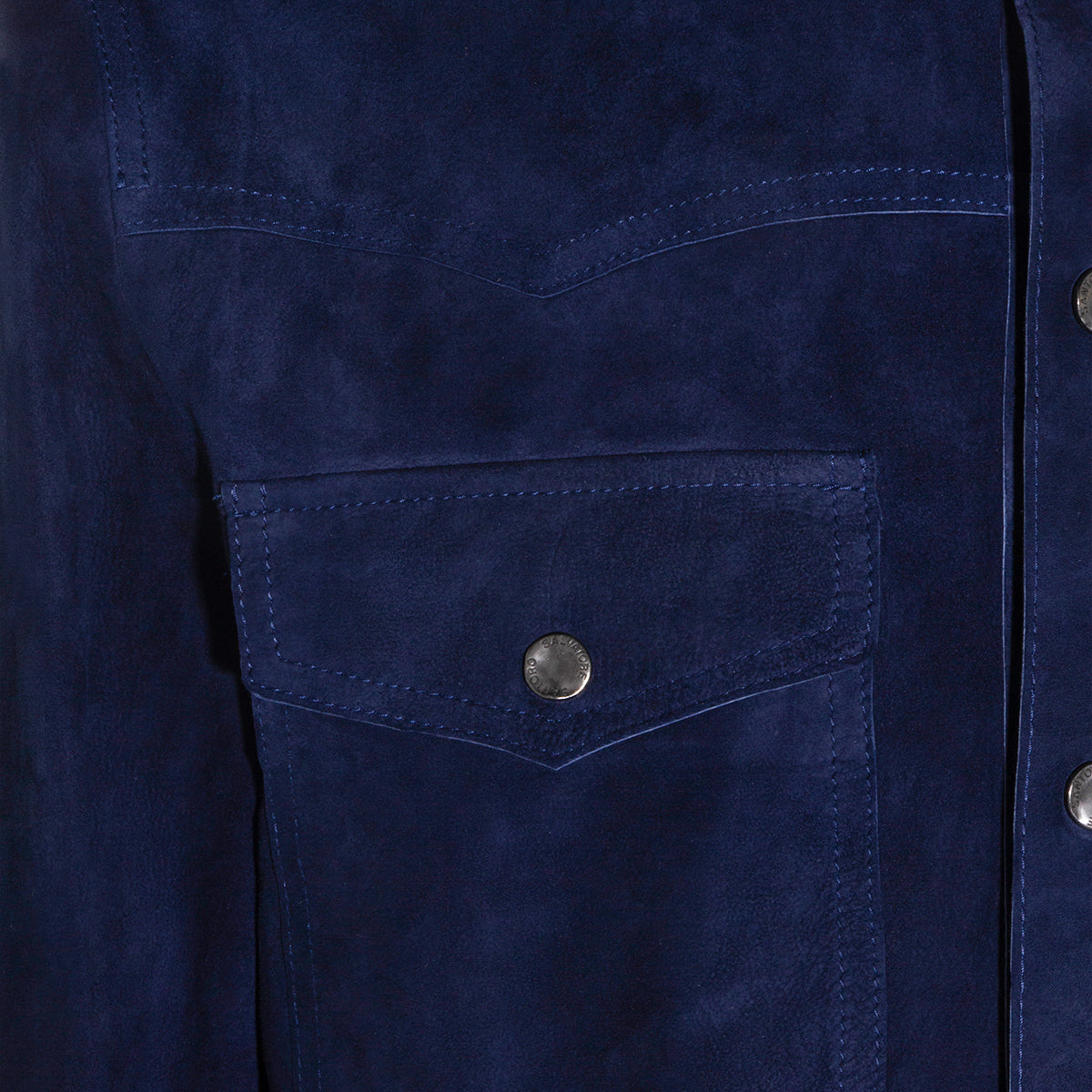 DARK BLUE LEATHER JACKET