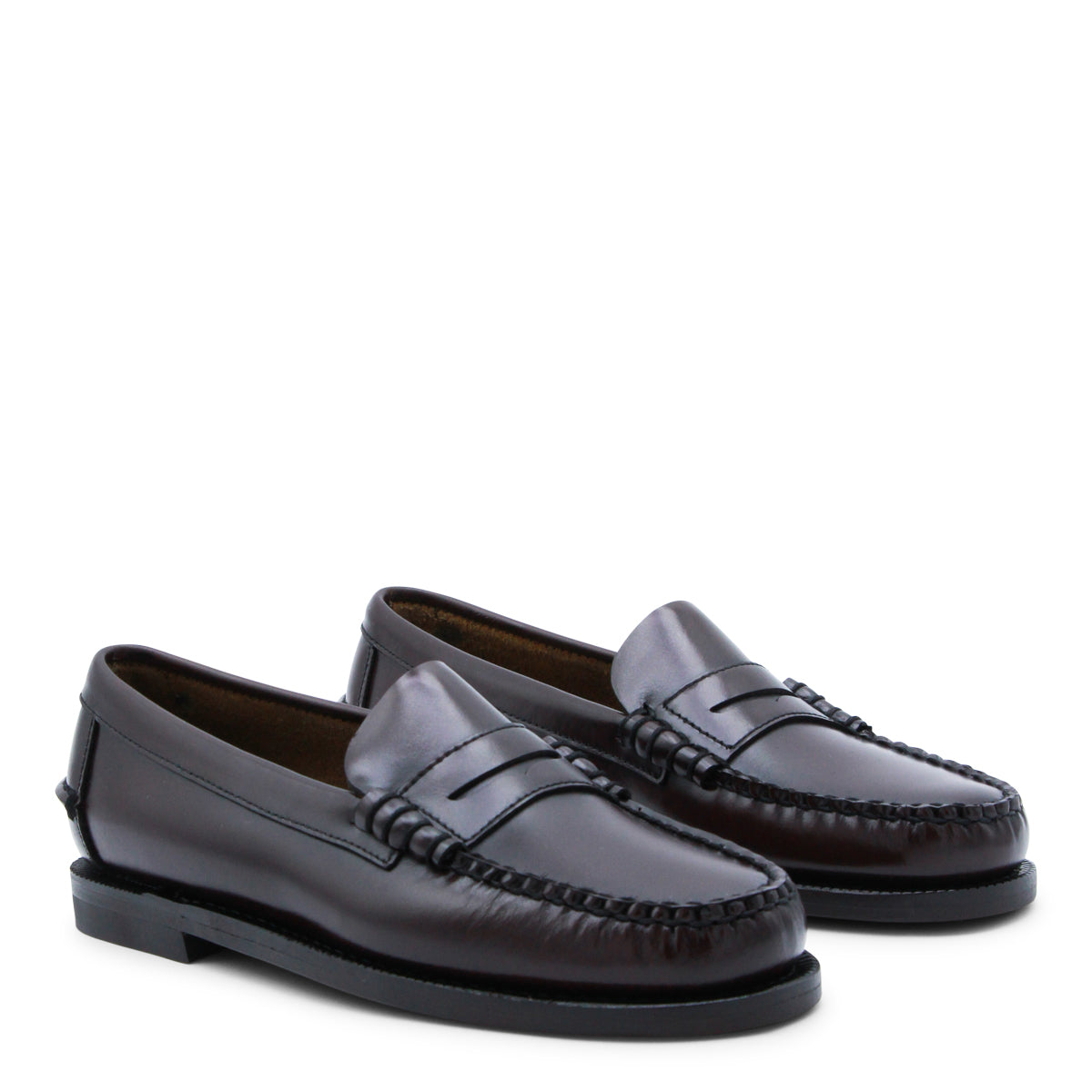 BROWN LEATHER CLASSIC DAN LOAFERS