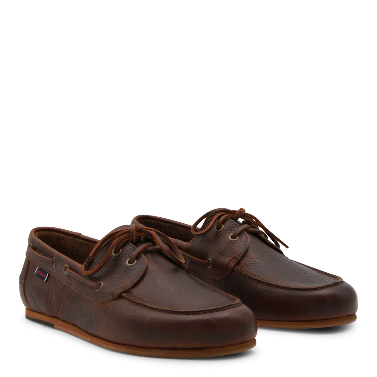 BROWN LEATHER OWEN LOAFERS