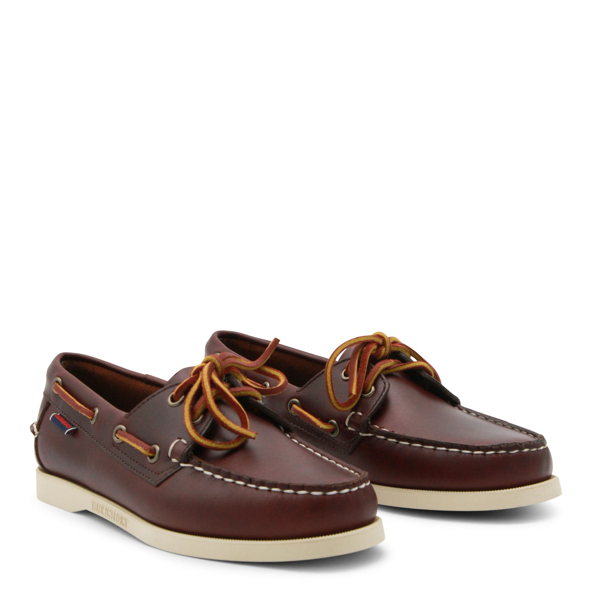 BROWN LEATHER PORTLAND DOCKSIDES LOAFERS