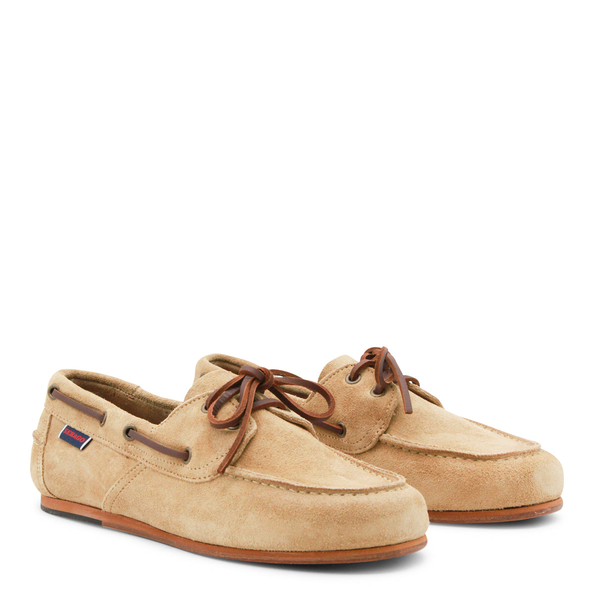 BEIGE CAMEL SUEDE OWEN LOAFERS
