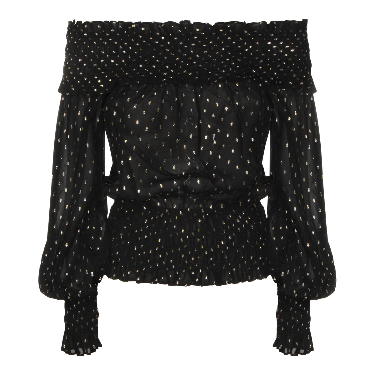 BLACK VISCOSE TOP