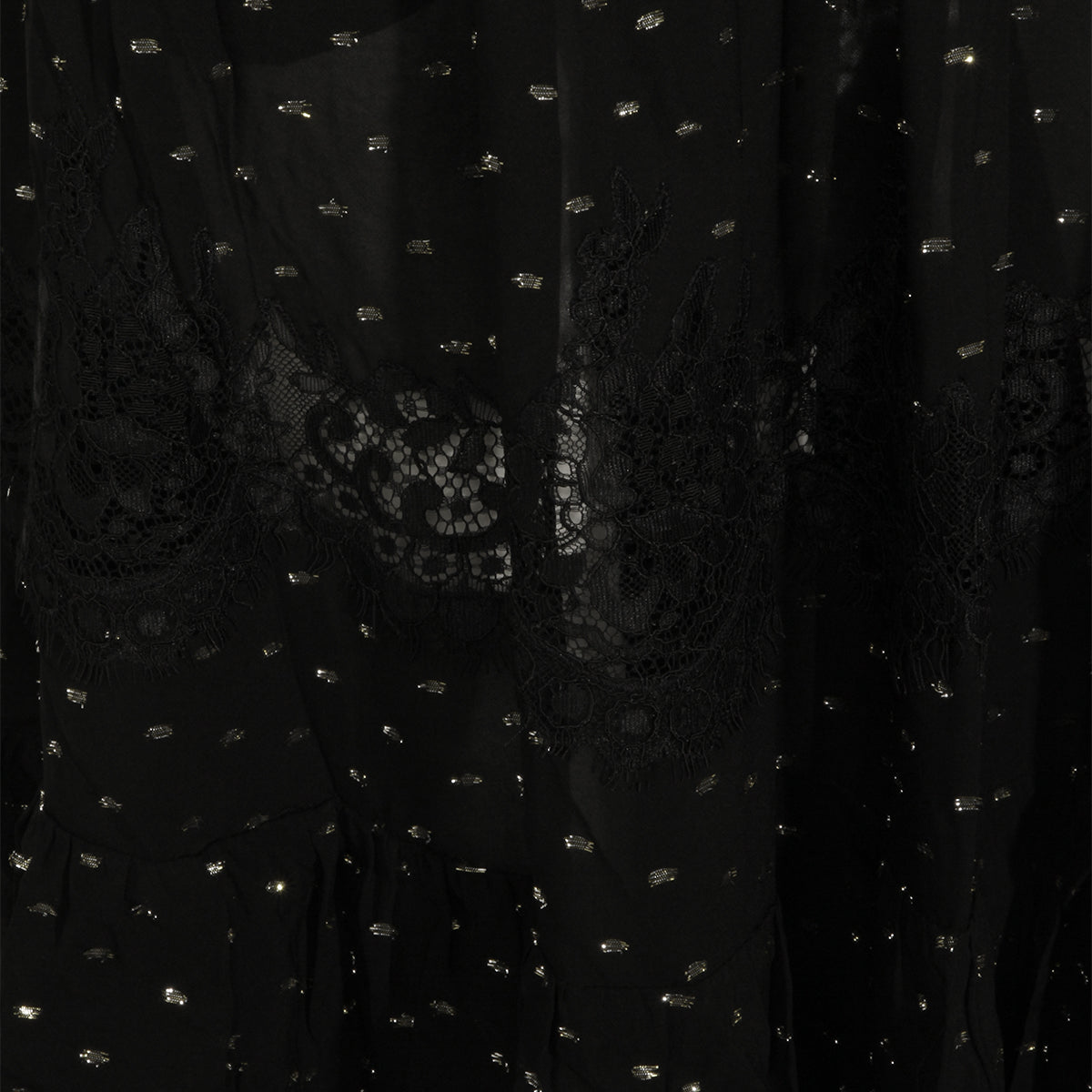 BLACK VISCOSE SKIRT