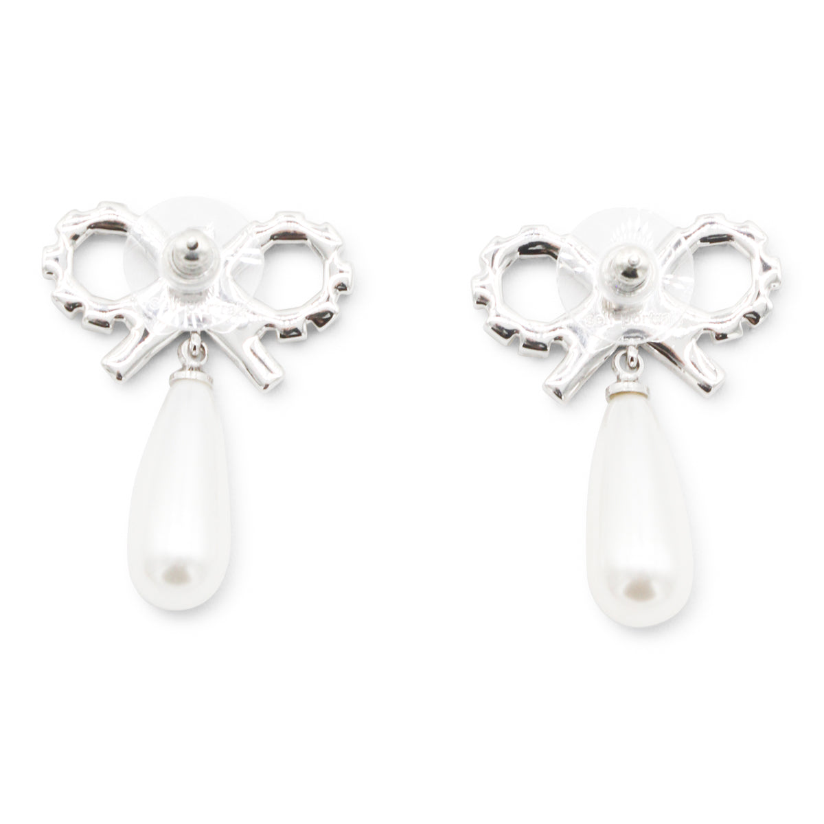 SILVER METAL EARRINGS