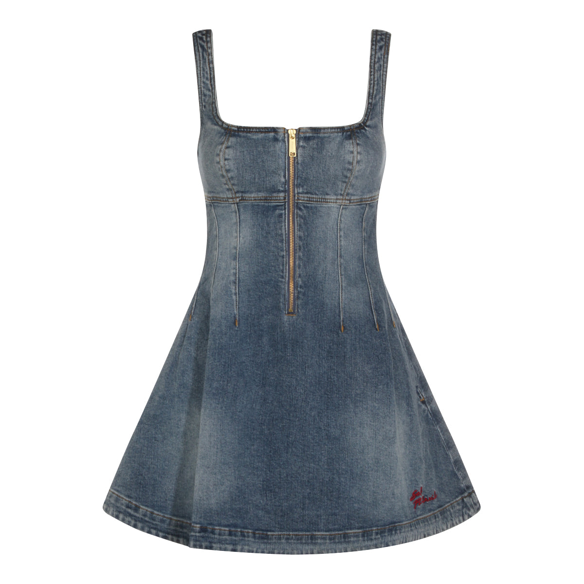 BLUE COTTON DRESS