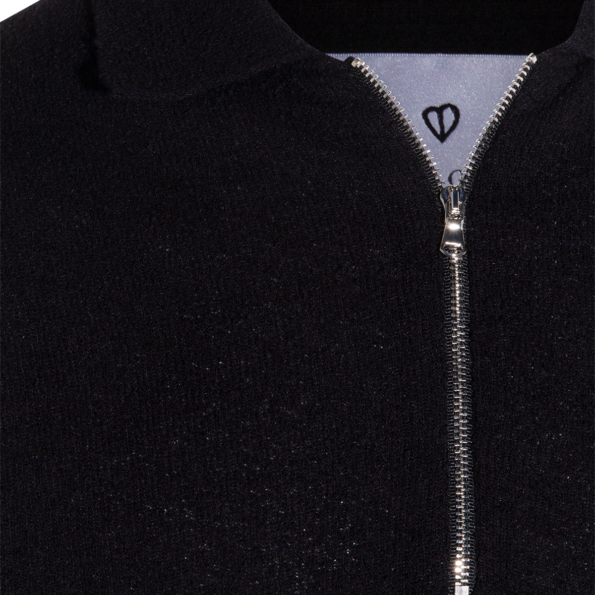 BLACK COTTON POLO SHIRT