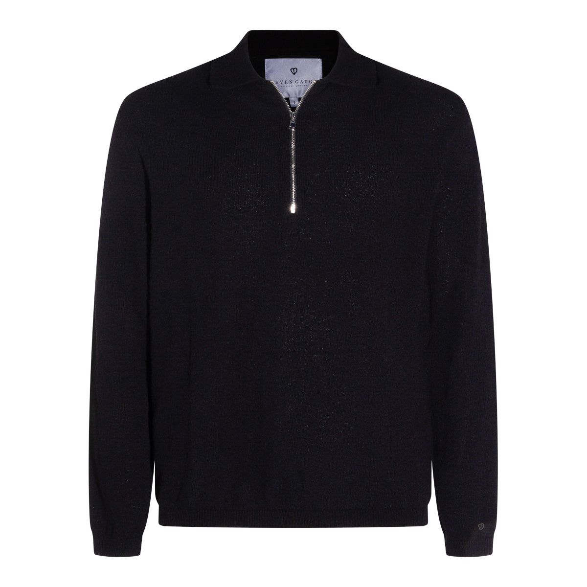BLACK COTTON POLO SHIRT