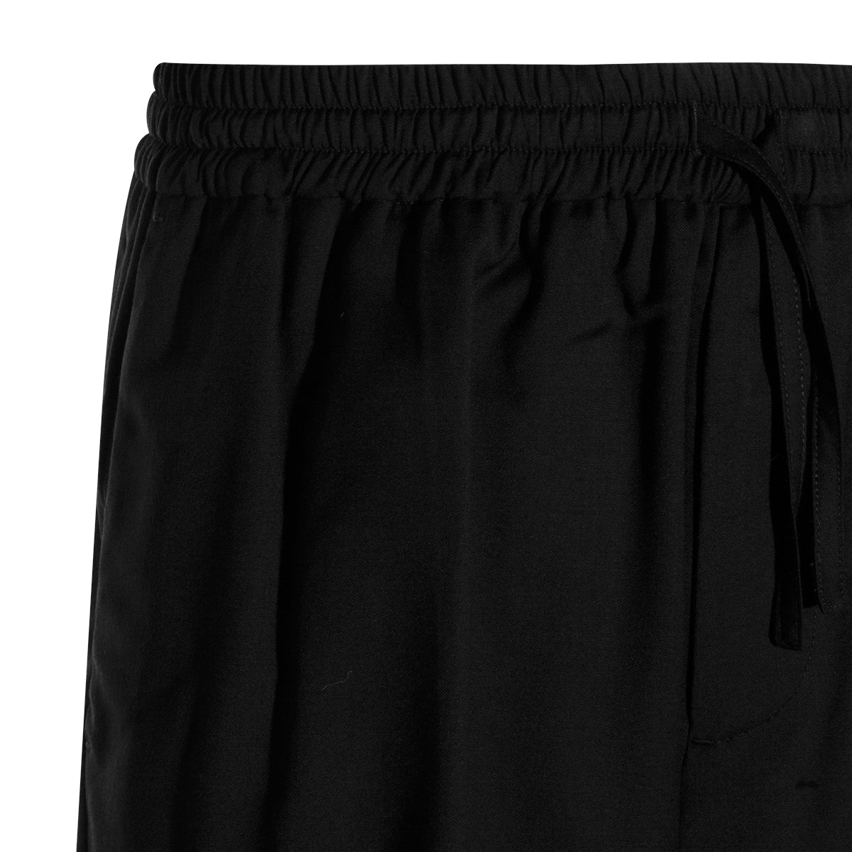 BLACK VIRGIN WOOL SHORT