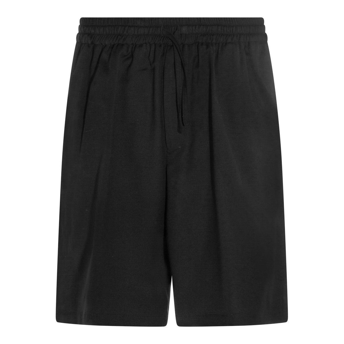 BLACK VIRGIN WOOL SHORT