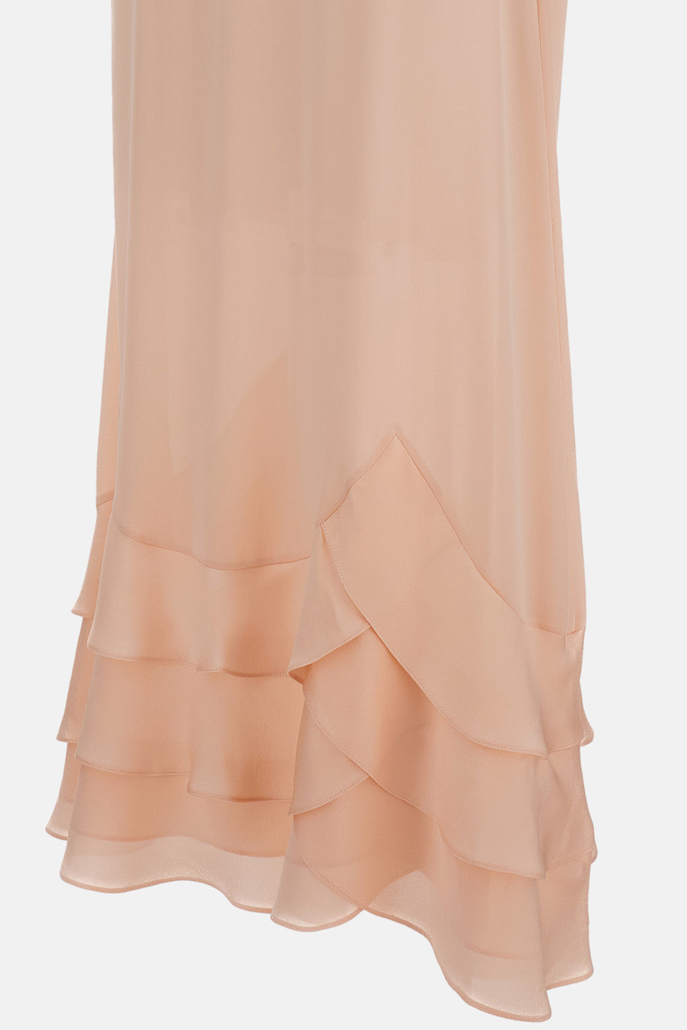 TIERED SCALLOPED HEM SKIRT