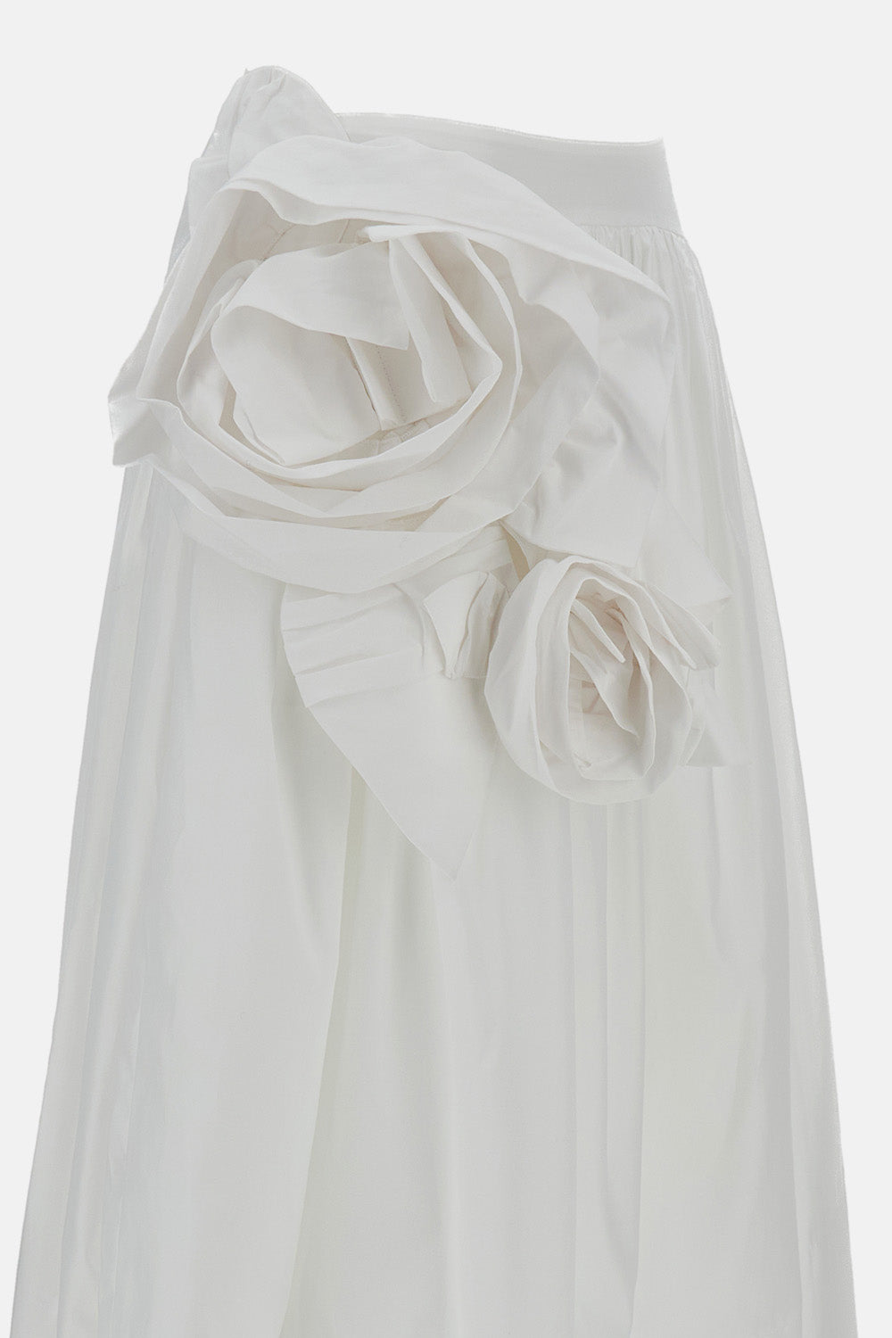PRESSED ROSETTE BASQUE SKIRT