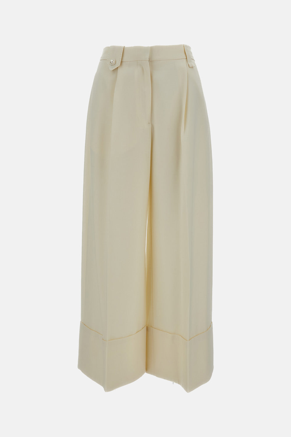 CROPPED WIDE LEG TROUSERS