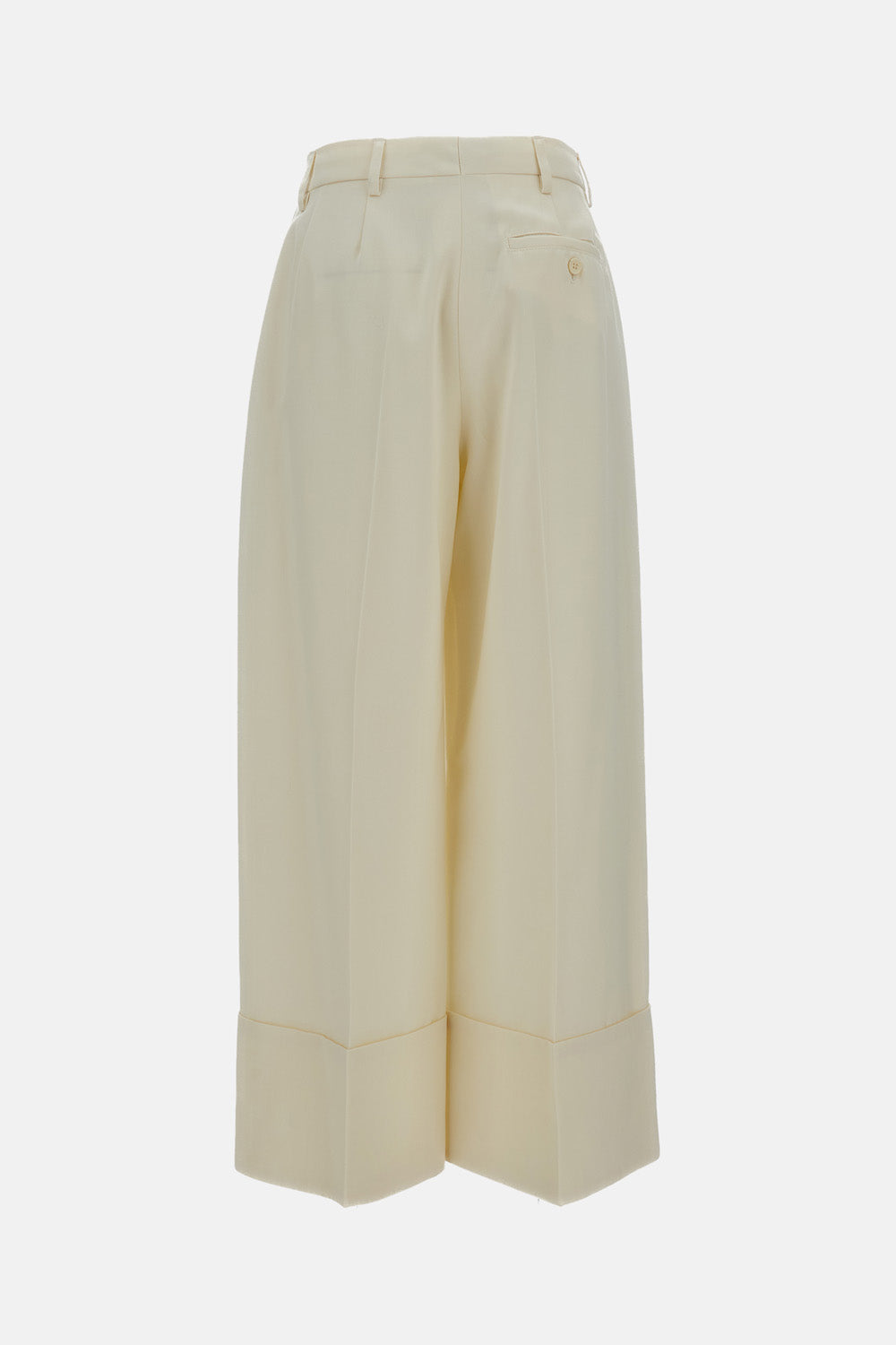 CROPPED WIDE LEG TROUSERS