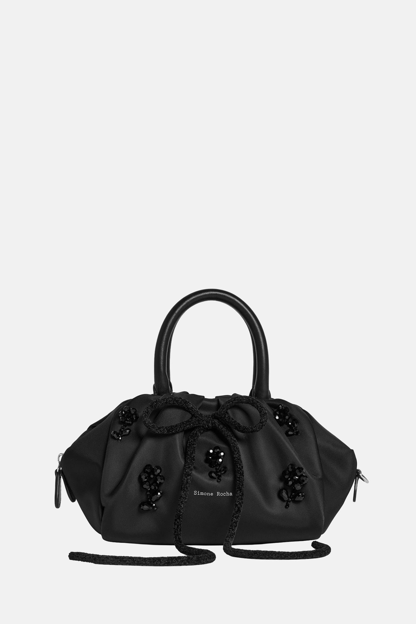 MINI GATHERED TOP HANDLE BAG W/ EMB