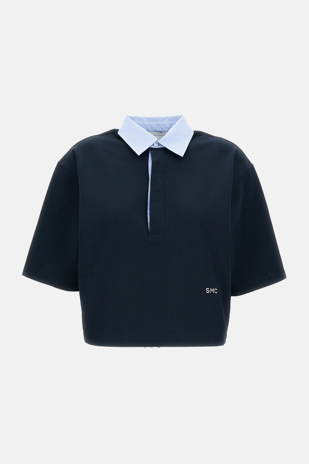 PIQUET POLO CROPPED T-SHIRT