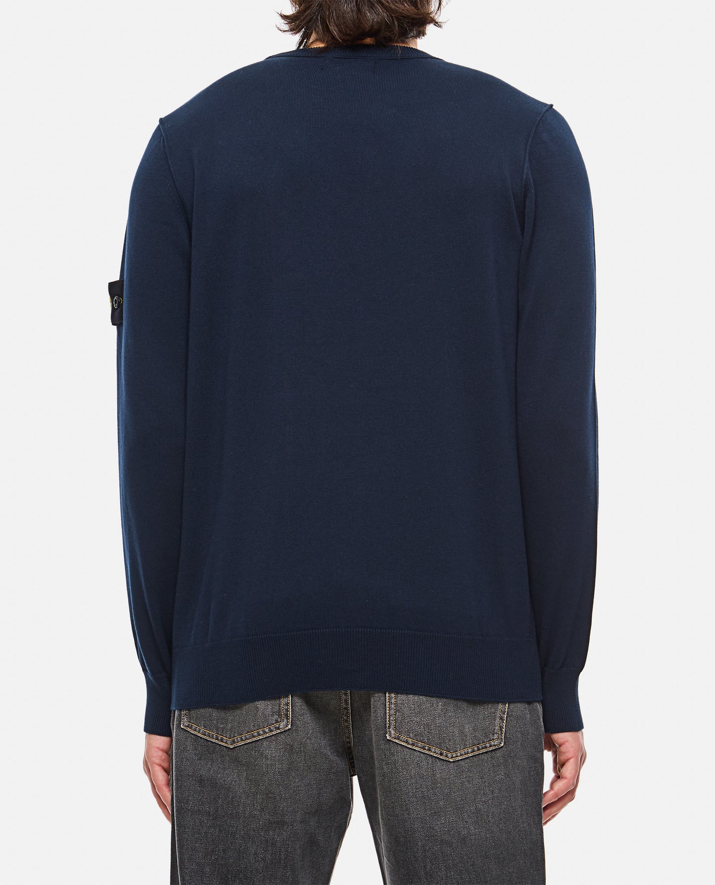 COTTON PULLOVER WITH LOGO BADGE