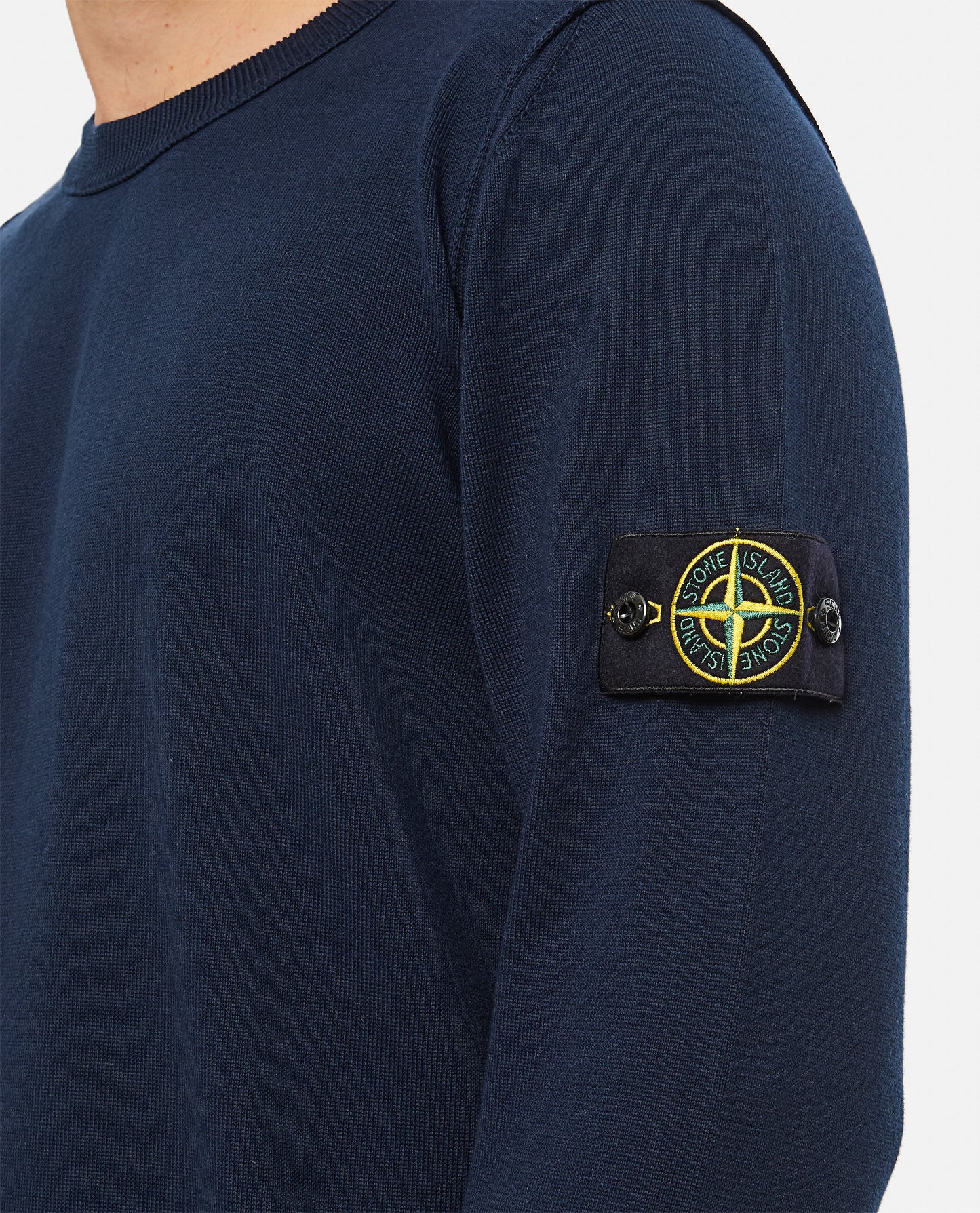 COTTON PULLOVER WITH LOGO BADGE