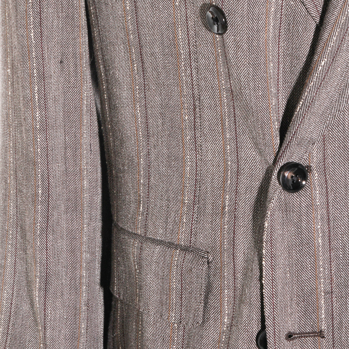 TOBACCO LINEN SUIT