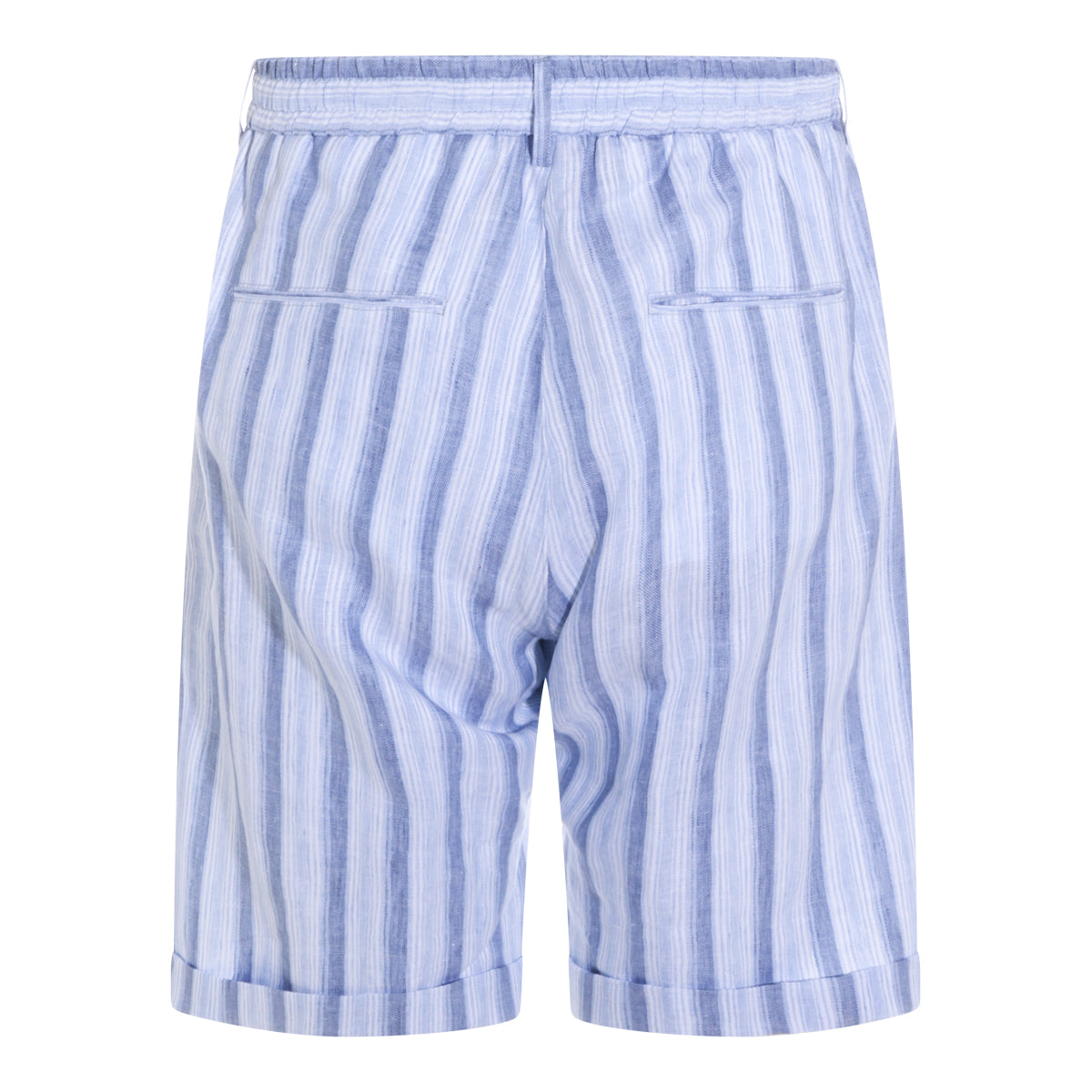 WHITE AND LIGHT BLUE SHORT