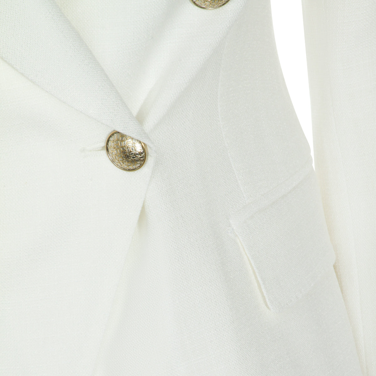 WHITE VISCOSE BLAZER
