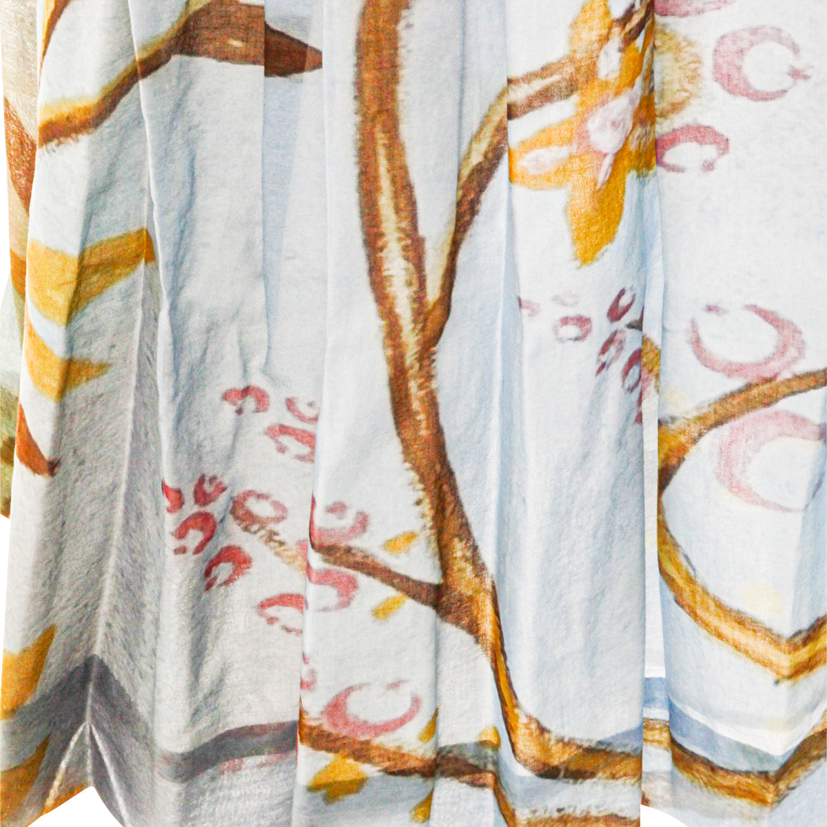 LIGHT BLUE SILK SKIRT