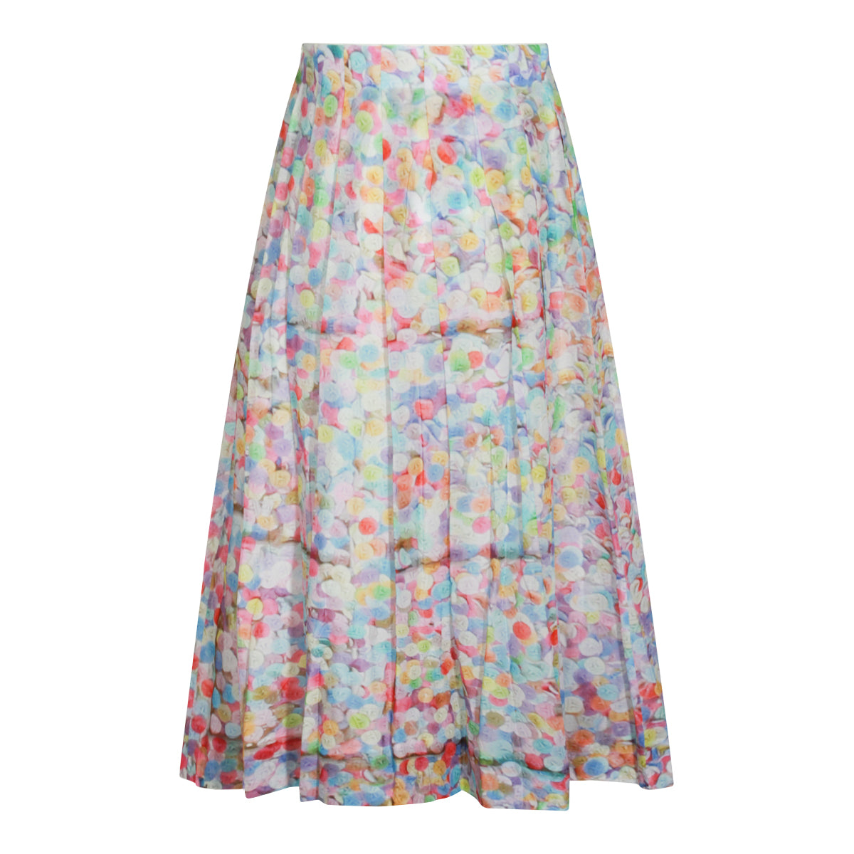 MULTICOLOR SILK SKIRT