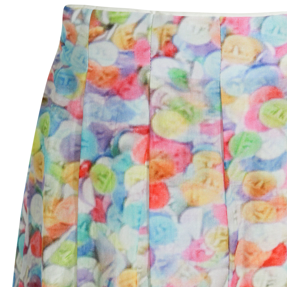 MULTICOLOR SILK SKIRT