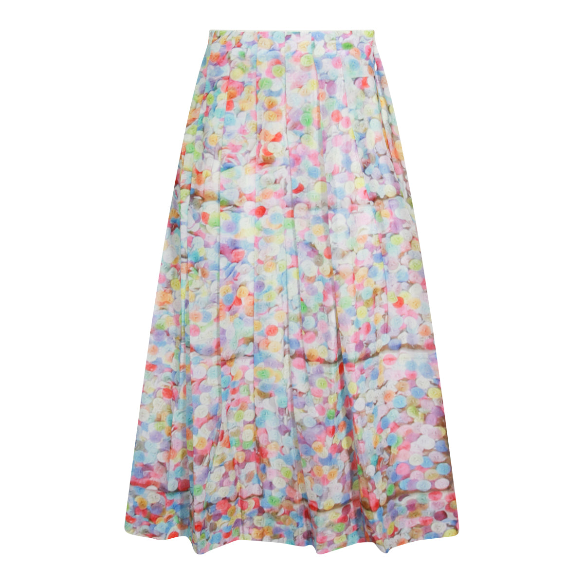 MULTICOLOR SILK SKIRT