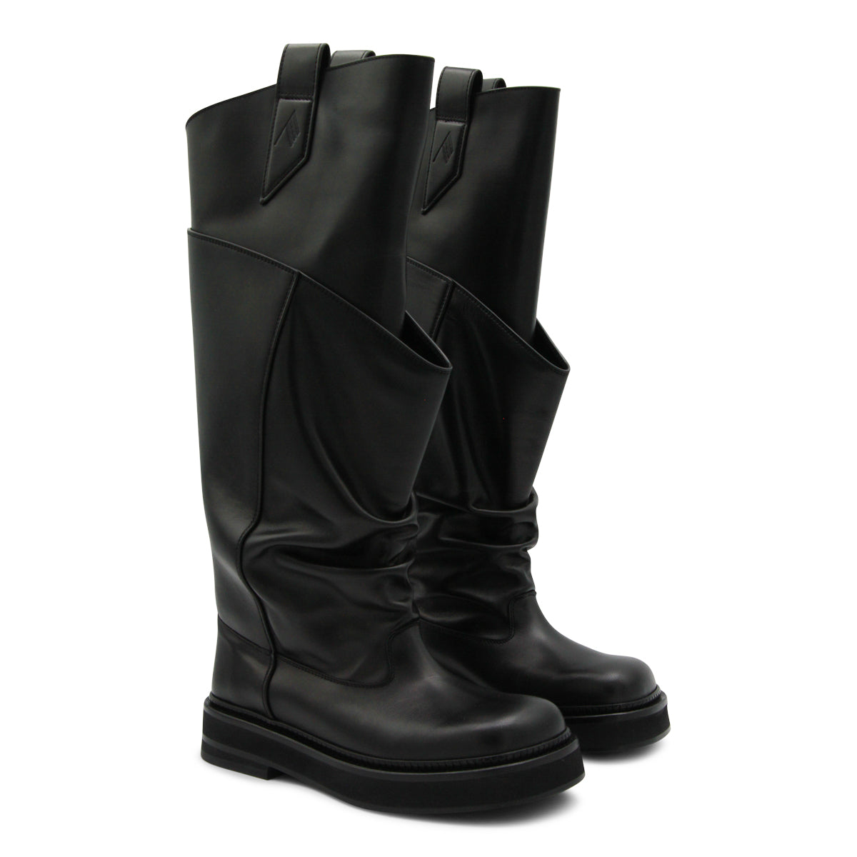 BLACK LEATHER BOOTS