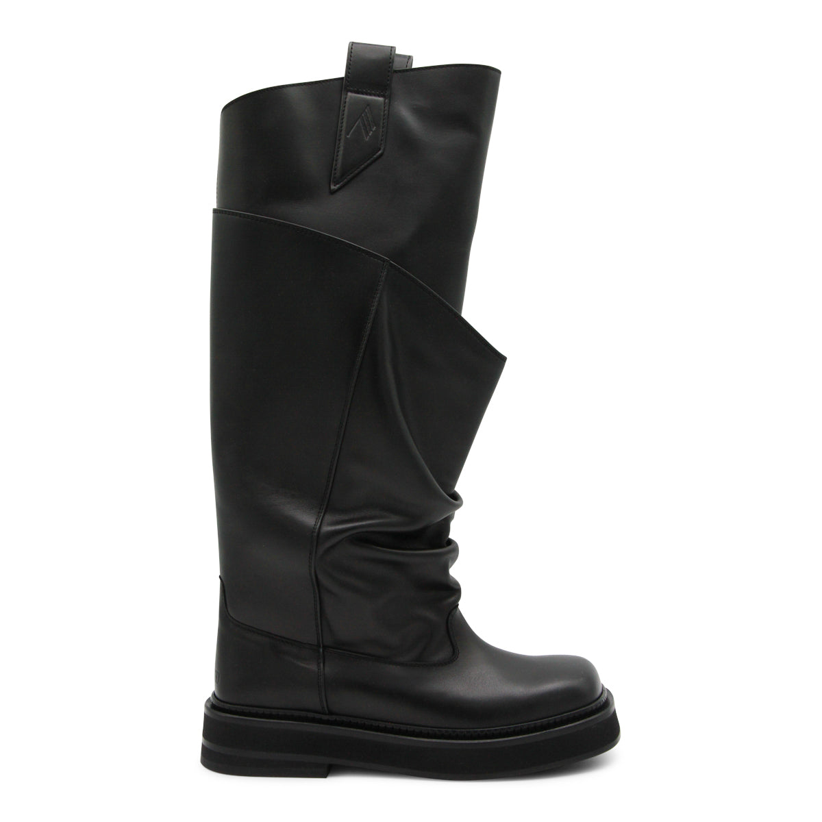 BLACK LEATHER BOOTS