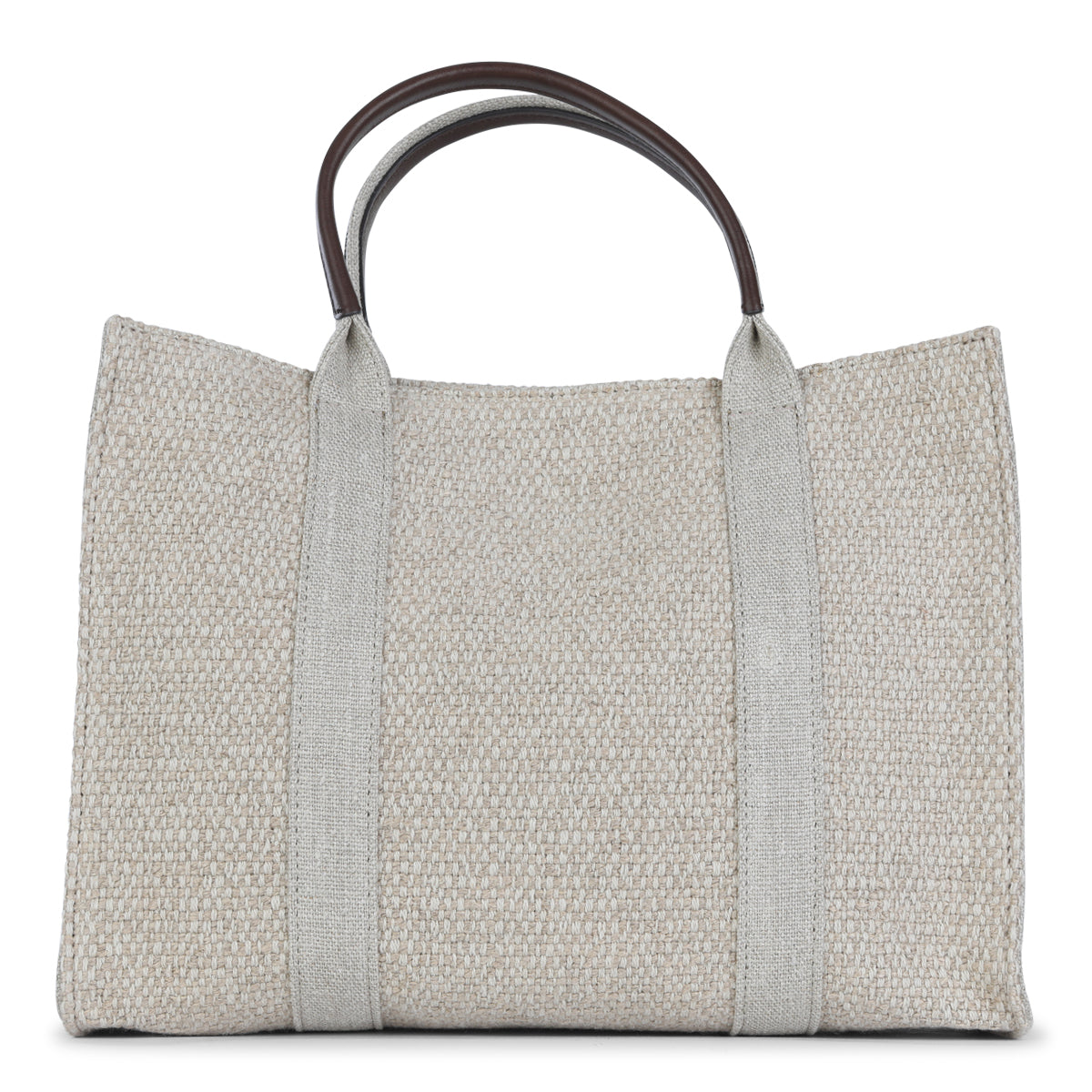BEIGE CANVAS GEORGIA TOTE BAG