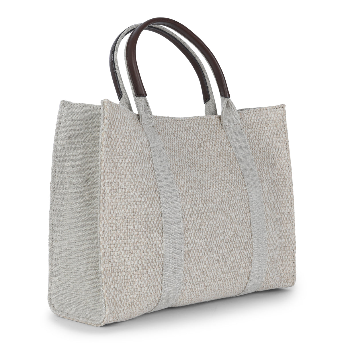 BEIGE CANVAS GEORGIA TOTE BAG