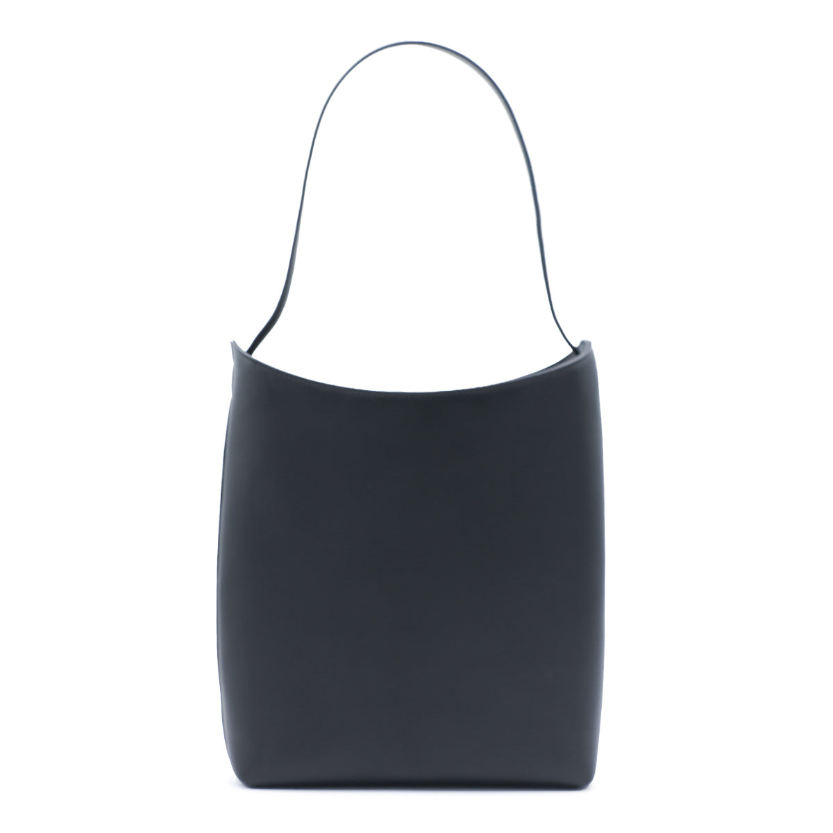 BLACK LEATHER TOTE BAG