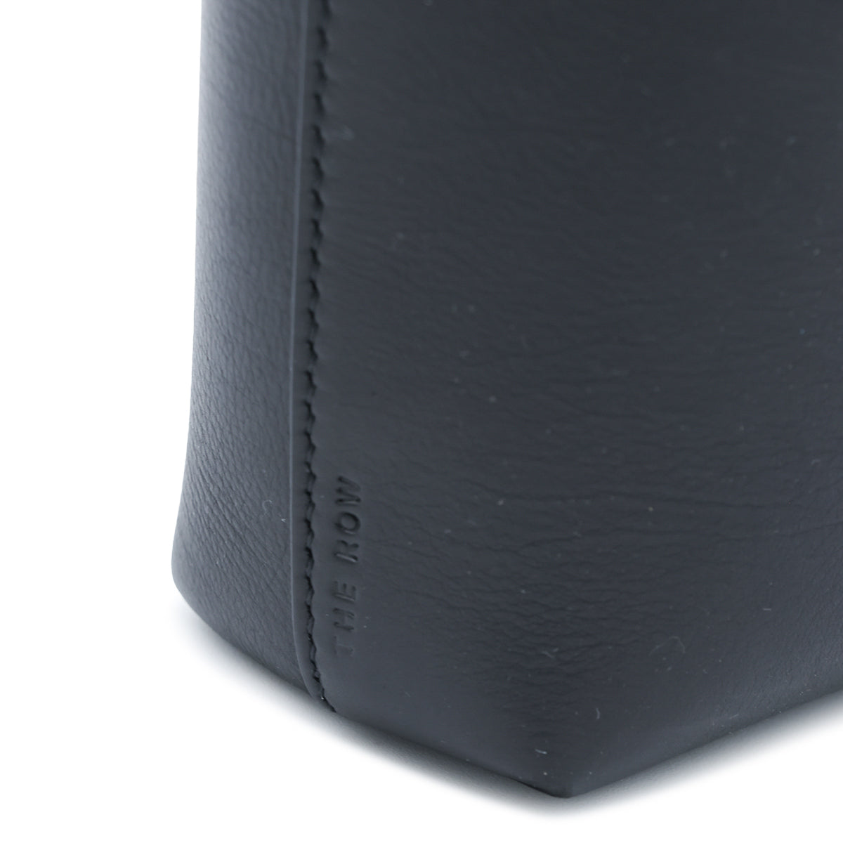 BLACK LEATHER TOTE BAG