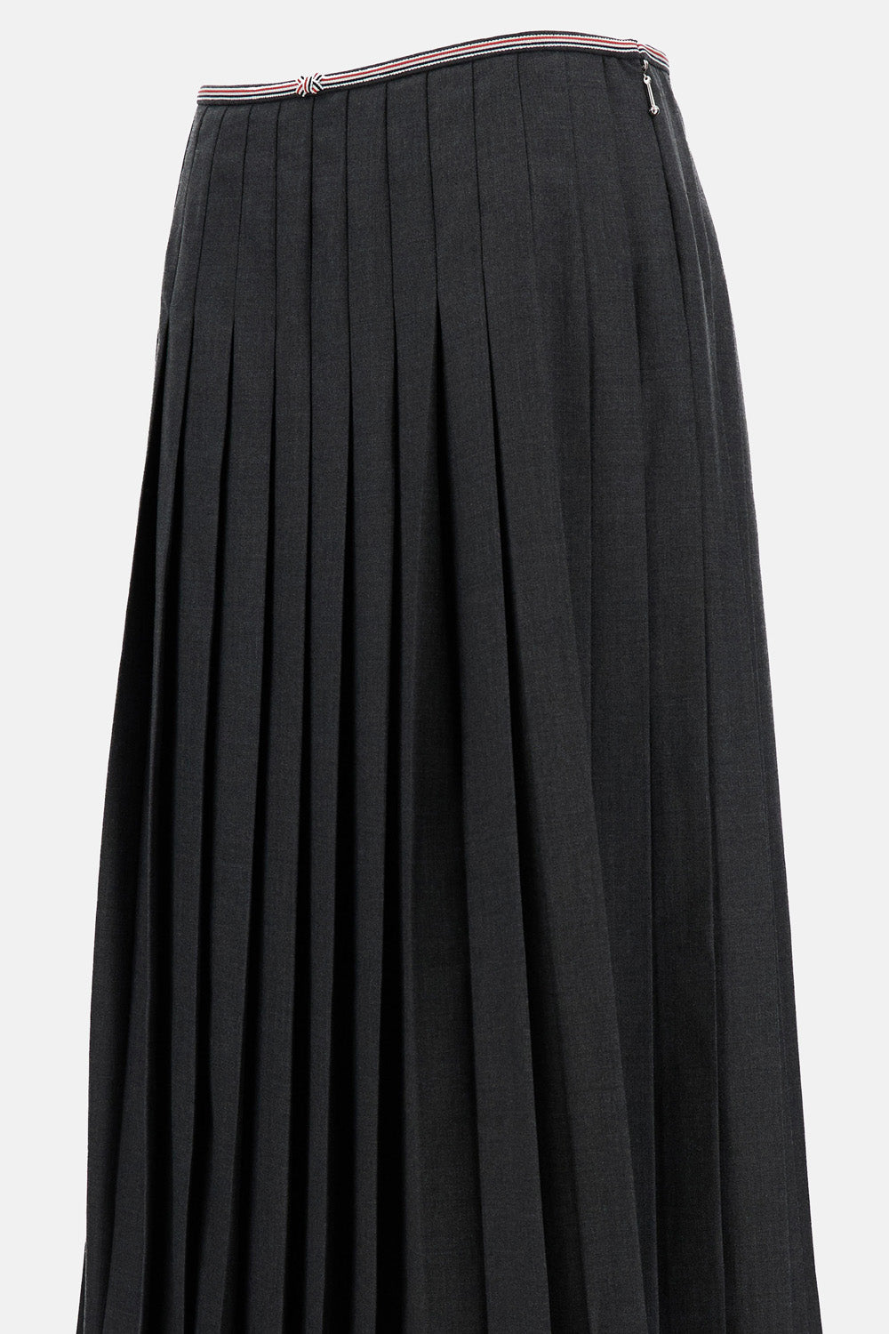 CALF LENGTH NARROW PLEATED SKIRT