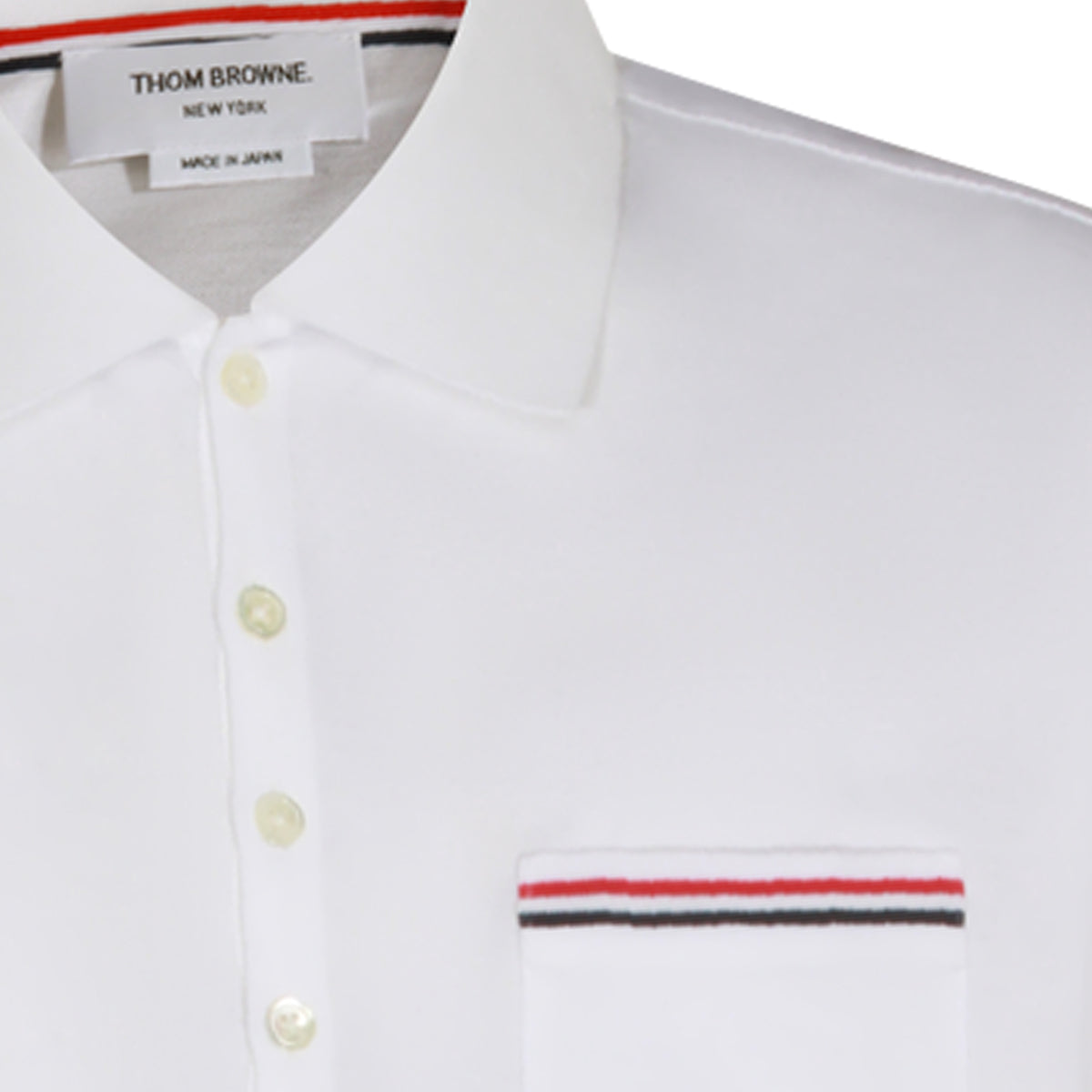 WHITE COTTON POLO SHIRT