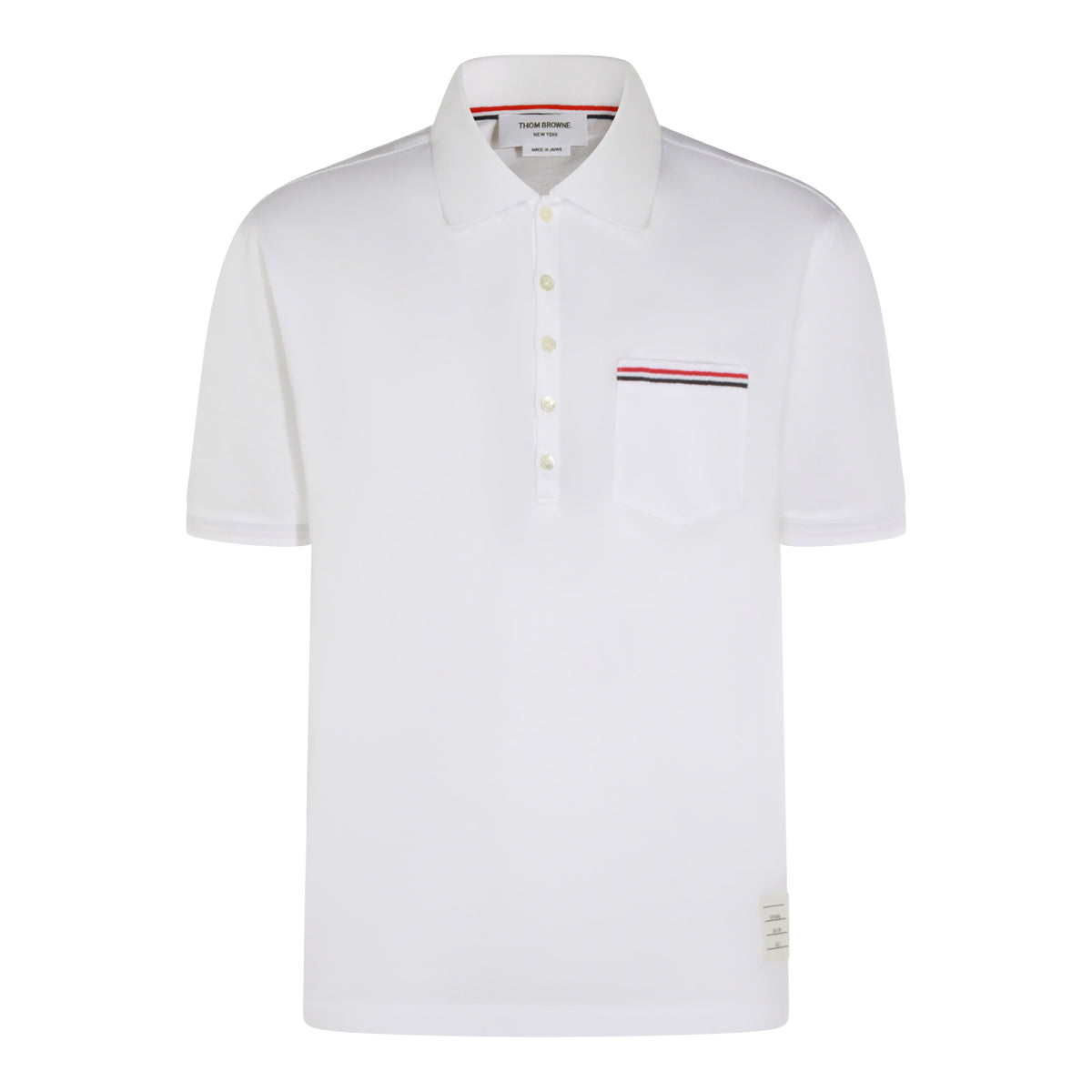 WHITE COTTON POLO SHIRT