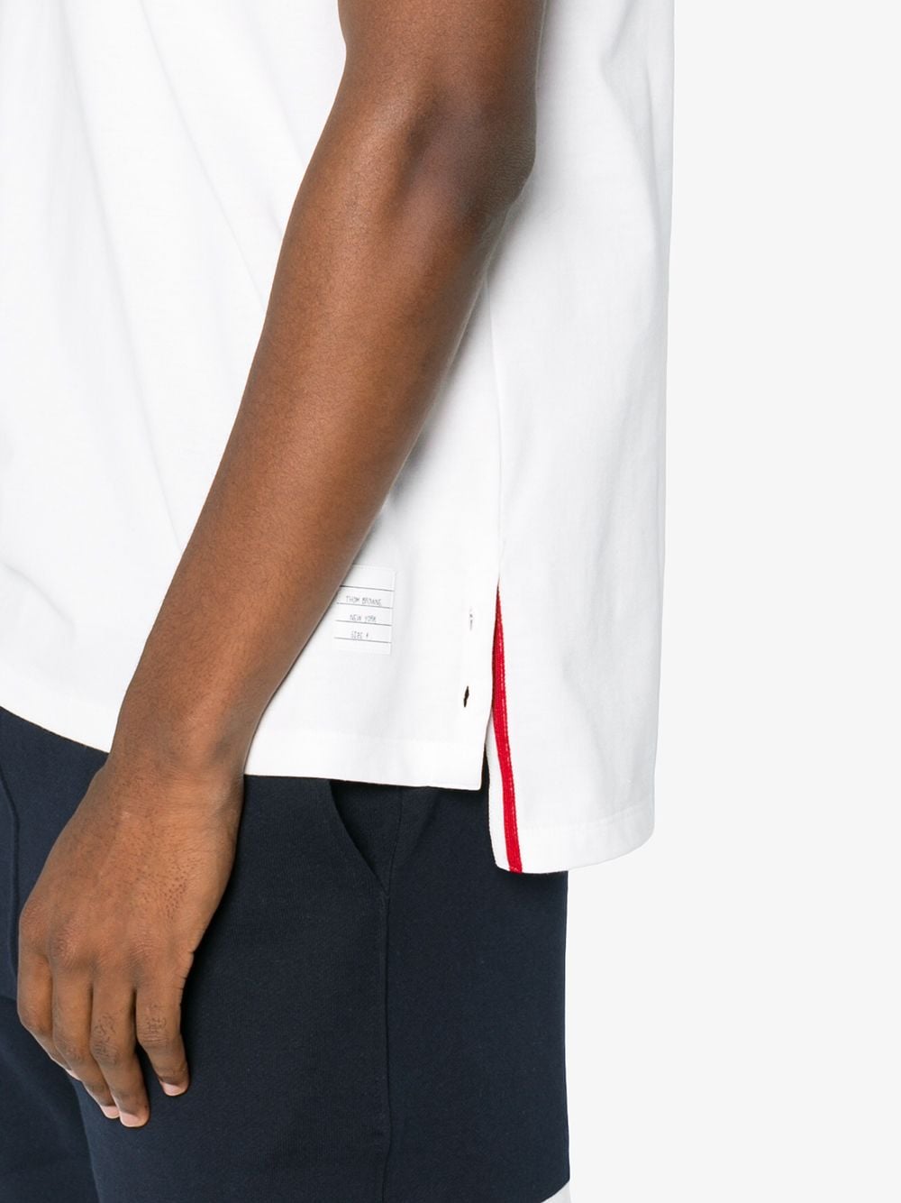 WHITE COTTON T-SHIRT
