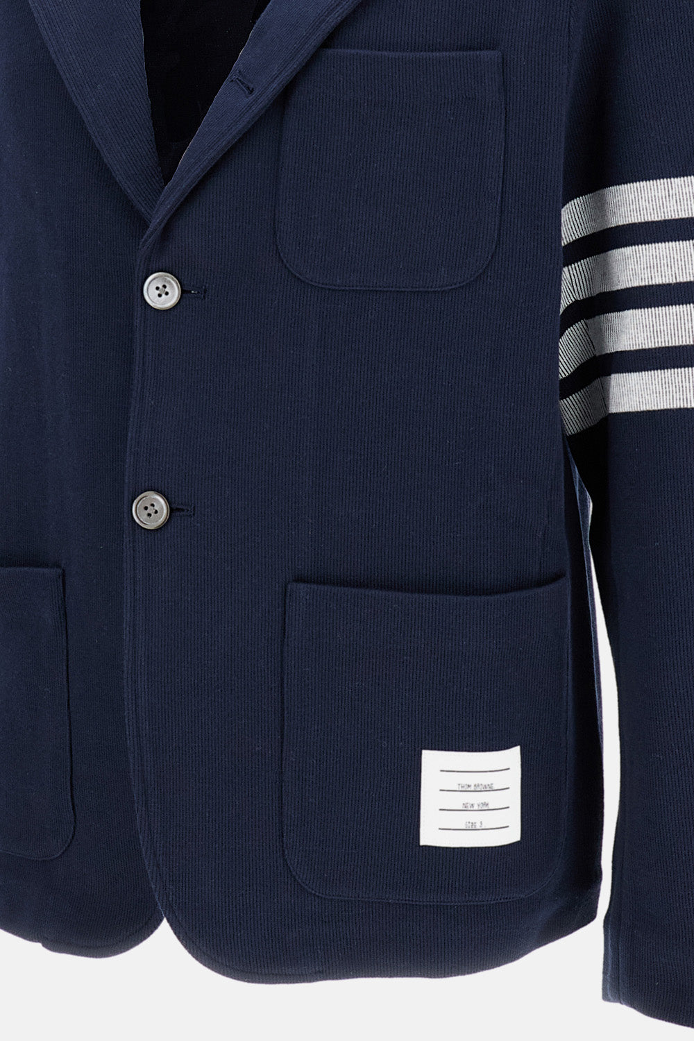 DOUBLE FACE KNIT 4-BAR SACK JACKET
