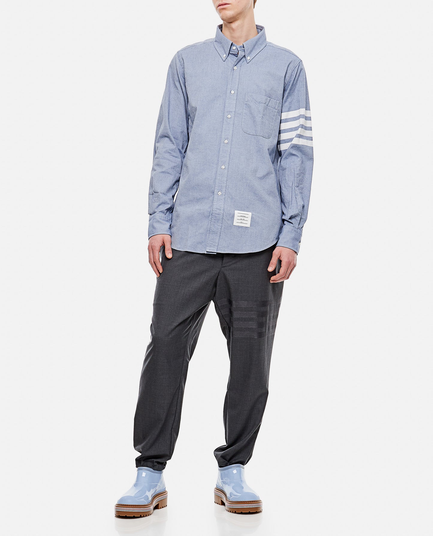 CLASSIC 4BARS COTTON SHIRT