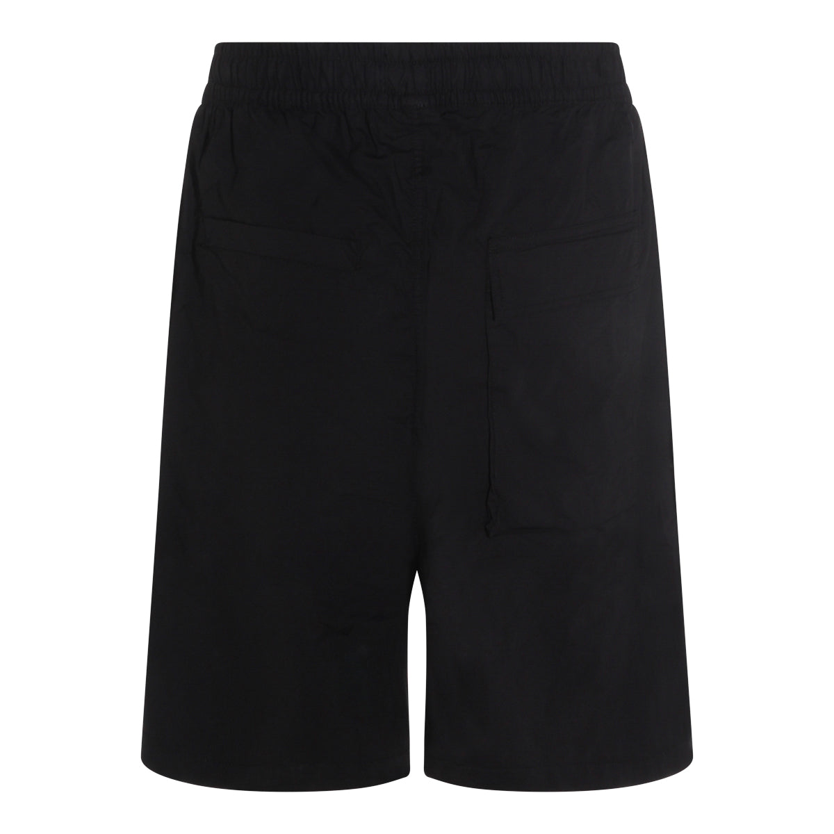 BLACK COTTON STRETCH SHORTS