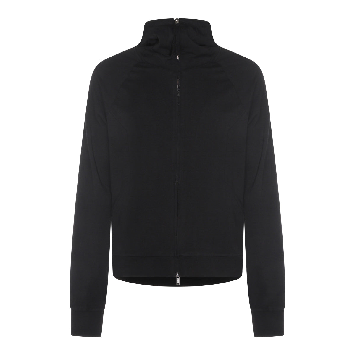 BLACK COTTON SWEATSHIRT
