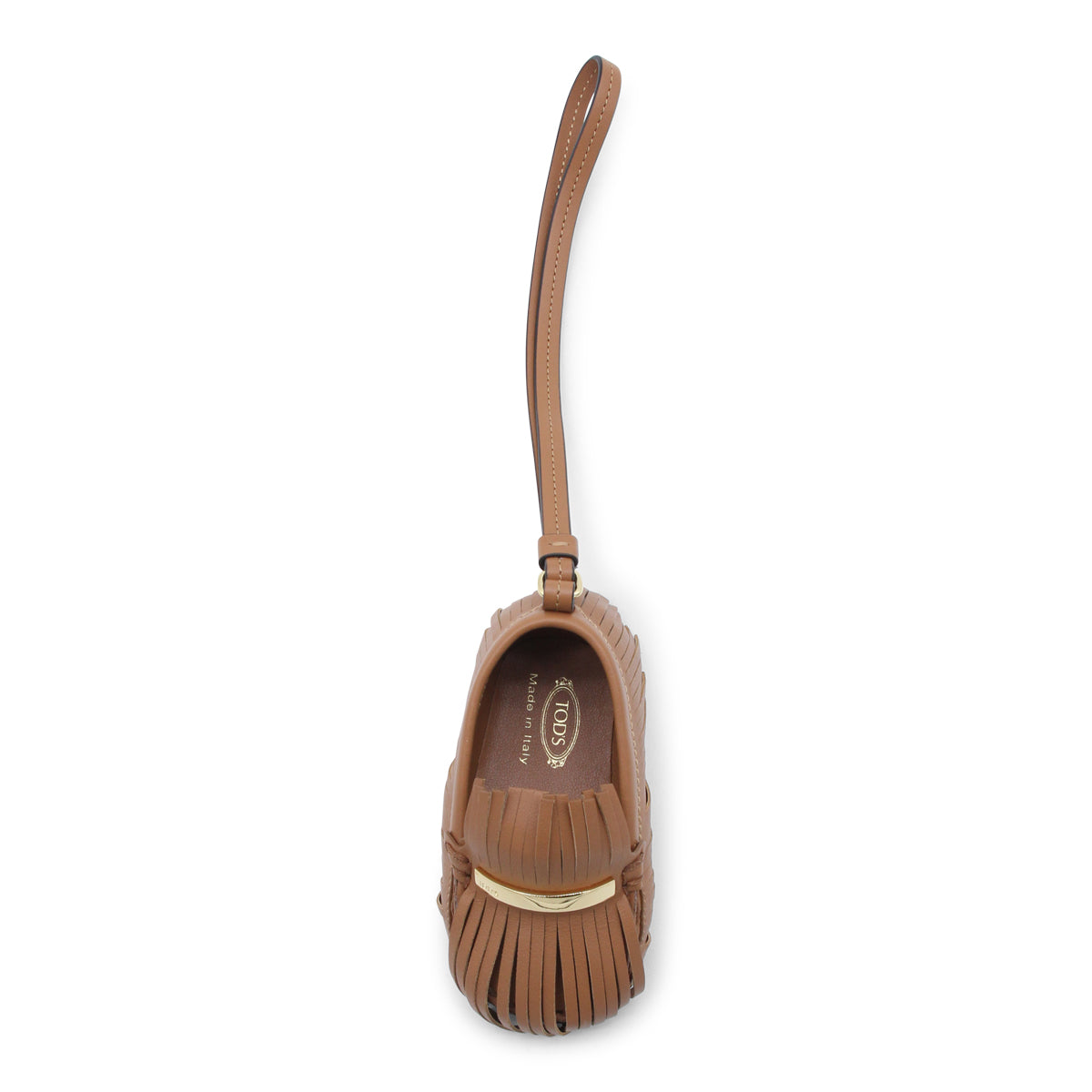 BROWN LEATHER KEY RING