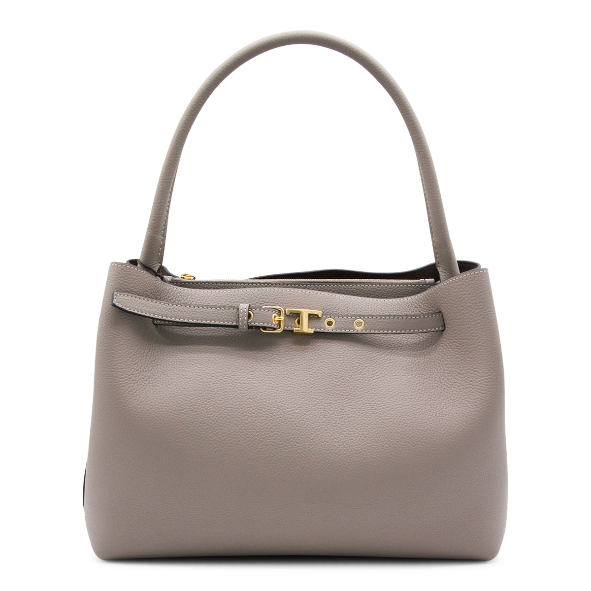 DARK GREY LEATHER TOTES